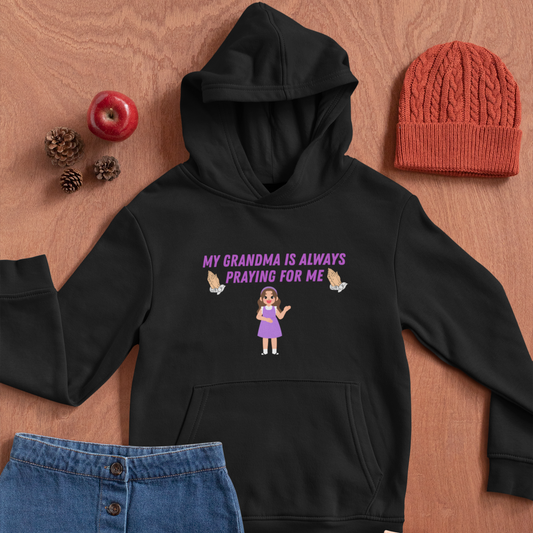 My Grandma Is Always Praying For Me – Girls’ Faith Hoodie