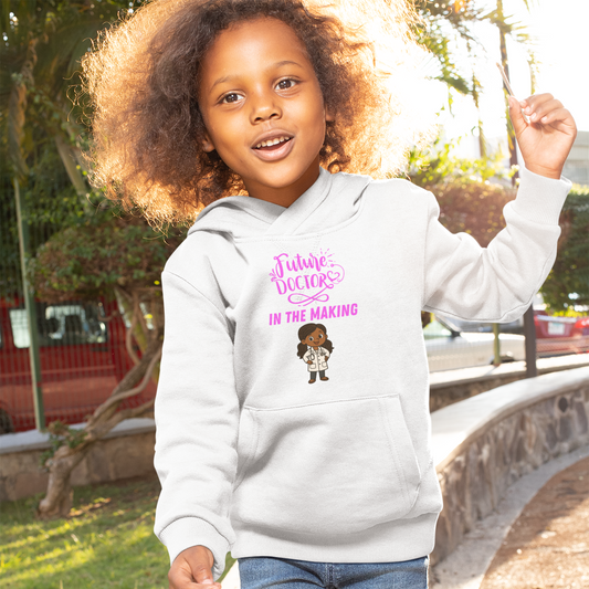 Future Doctor in the Making – Girls’ Inspirational Hoodie