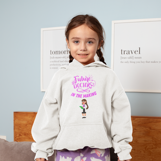 Future Doctor in the Making – Girls’ Inspirational Hoodie