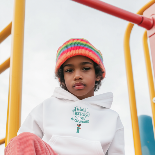Future Doctor in the Making – Boys’ Inspirational Hoodie