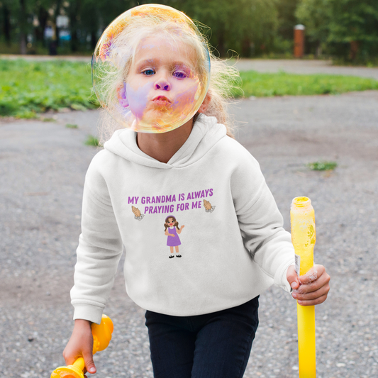 My Grandma Is Always Praying For Me – Girls’ Faith Hoodie