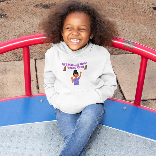 My Grandma Is Always Praying For Me – Girls’ Faith Hoodie
