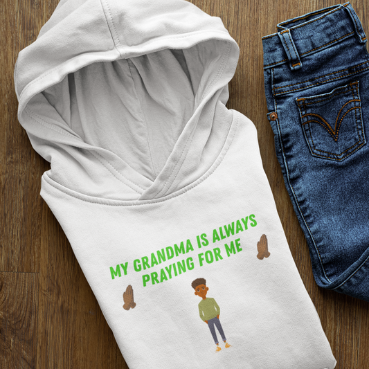 My Grandma Is Always Praying For Me – Boys’ Faith Hoodie